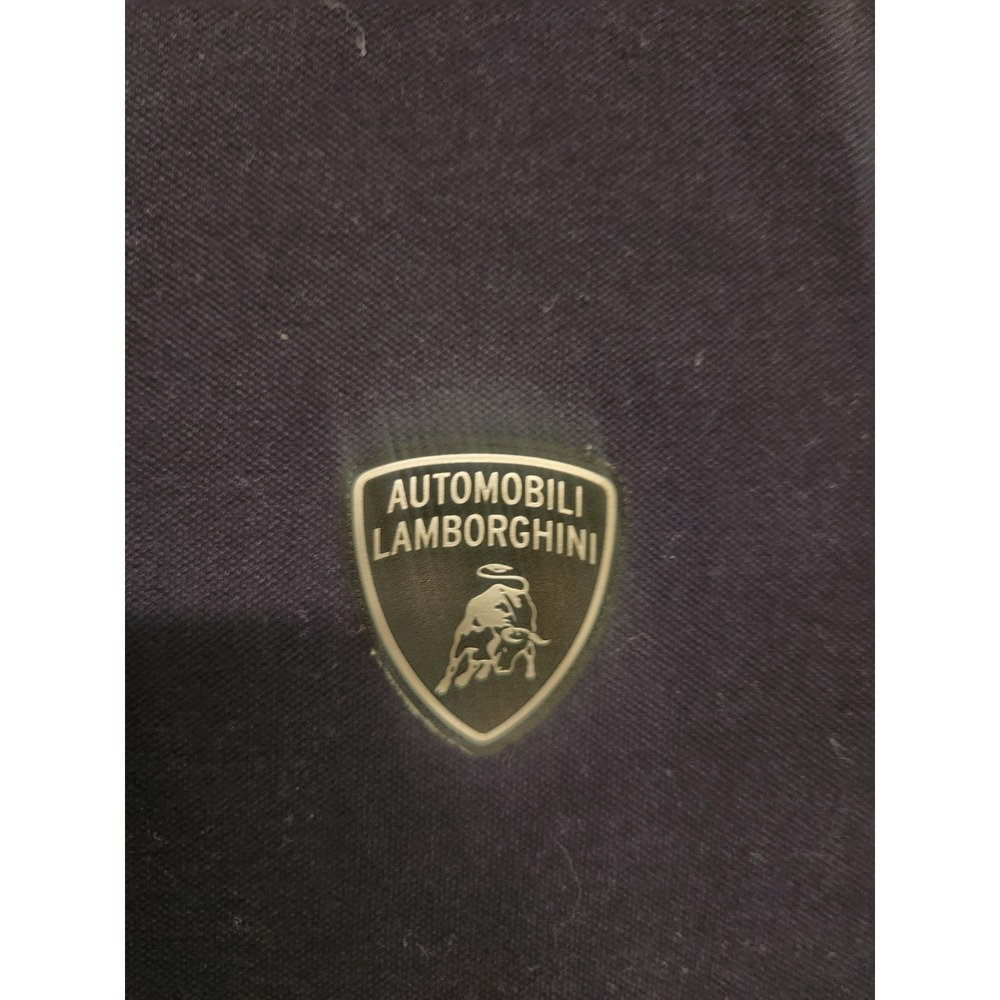 Tod's For Automobili Lamborghini Polo Shirt Mens Size XL Navy Blue Made In Italy - Picture 4 of 10